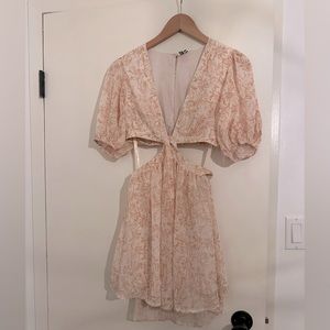 Blush floral dress